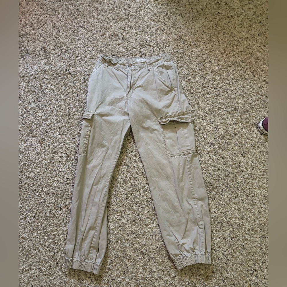 Tan colored cargos from Aeropostale. Size small and comfy.